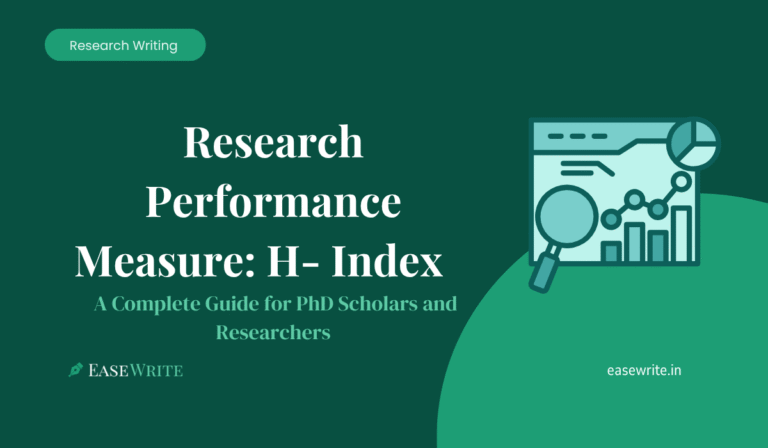 Research Performance Measure- H Index