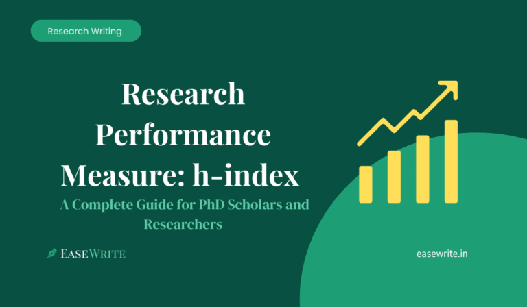 Research Performance Measure- h-index