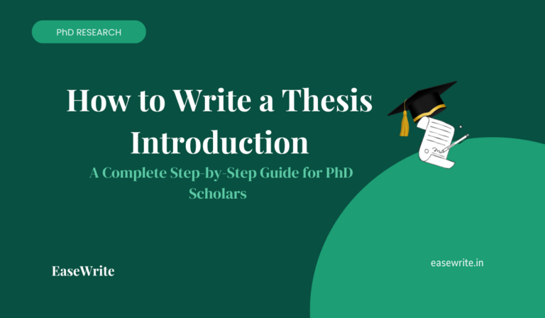 How to Write a Thesis Introduction